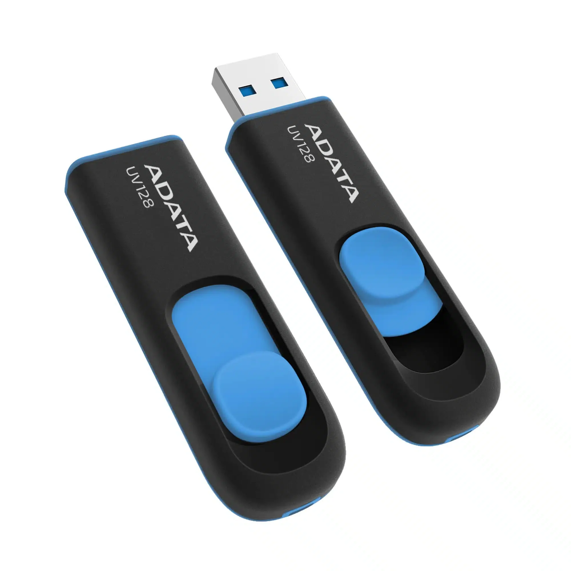 USB Flash ADATA 64GB UV128 USB 3.2 Read up:140Mb/s/Write up:90Mb/s Black-Blue