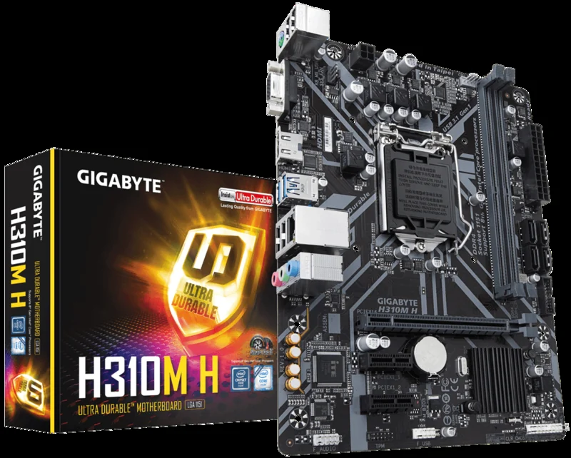 MB LGA1151v2 Gigabyte H310M H,2xDDR4,10xUSB,4xSATAIII,mATX,PCIe16x,2xPCIE,VGA, HDMI