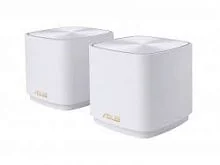 Mesh Wi-Fi система ASUS XD4(W-2-PK) AX1800 Dual-Band, 1201Mb/s 5GHz+1300Mb/s 2.4GHz,2xLAN 1Gb/s, 2 antennas, Aimesh, ASUS Router APP, AIProtection