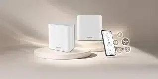 Mesh Wi-Fi система ASUS BD4(W-2-PK) 802.11be, 2882 Mb/s 5 GHz + 688 Mb/s 2.4 GHz, 2×2 MIMO, 2×2.5G WAN/LAN, 4 внутр. антенны, Quad-Core 1.5