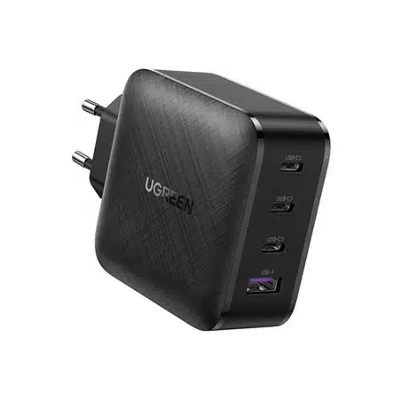 Зарядное устройство UGREEN CD224 (3xType-C, 1xUSB-A, 65W, GaN, быстрая зарядка, чёрный) 70774