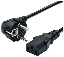 №11 Кабель питания 220V компьютерный 3*0,75 (черный)