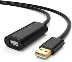 Кабель удлинитель UGREEN US121 (USB2.0 папа-мама, 10м), чёрный 10321