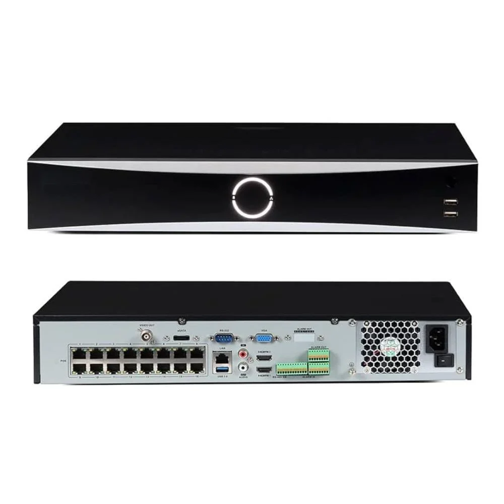 NVR HIKVISION DS-7716NXI-I4/S (16IP+1a/160|256mbps/12MP/3840x2160/H.265+/4 SATA/2xUSB2.0/1xUSB3.0/VGA/2хHDMI/AcuSense/Face Rec)