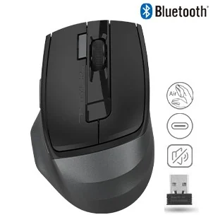A4TECH FSTYLER FB35 DUAL-MODE BLUETOOTH & 2.4G OPTICAL MOUSE 2000DPI ASH GREY USB