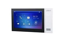 IP видеодомофон DAHUA DHI-VTH2421FB-P (7" LCD, 1024x600, PoE, SD 8Gb, mSD, LAN, Touch, two-way talk) black