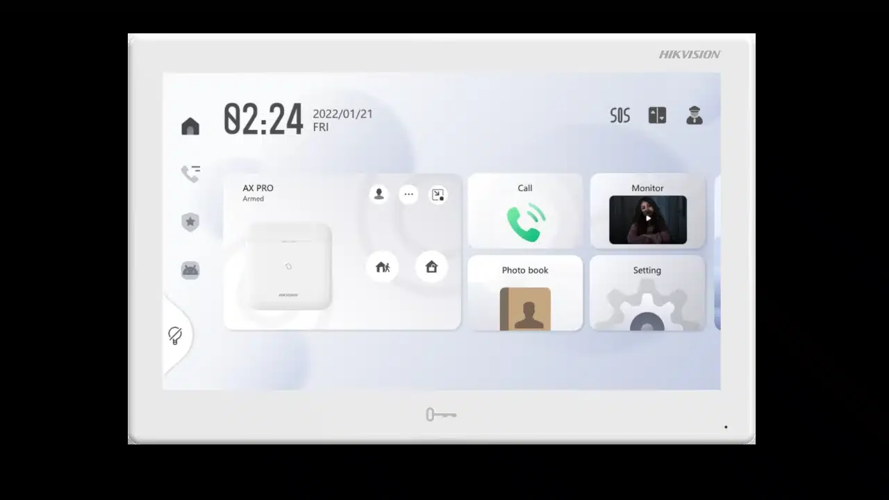 IP видеодомофон HIKVISION DS-KH9510-WTE1(B) OS Android (10,1" TFT LCD/1024x600/PoE/Wi-Fi/mSD/LAN/Touch/Hik Connect) White