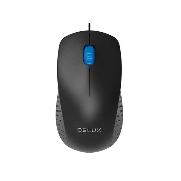 Delux M139BU Optical black color,USB cable, 1200 DPI