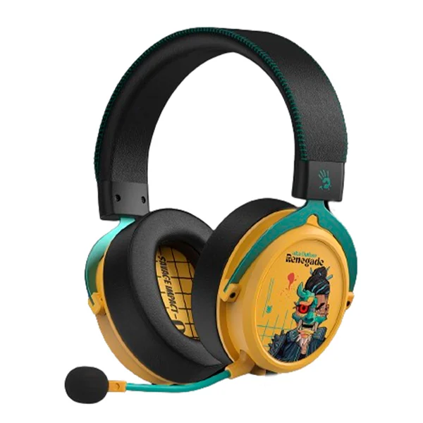 Наушники с микрофоном A4Tech BLOODY SAVAGE IMPACT M595 RENEGADE SUNSET USB YELLOW