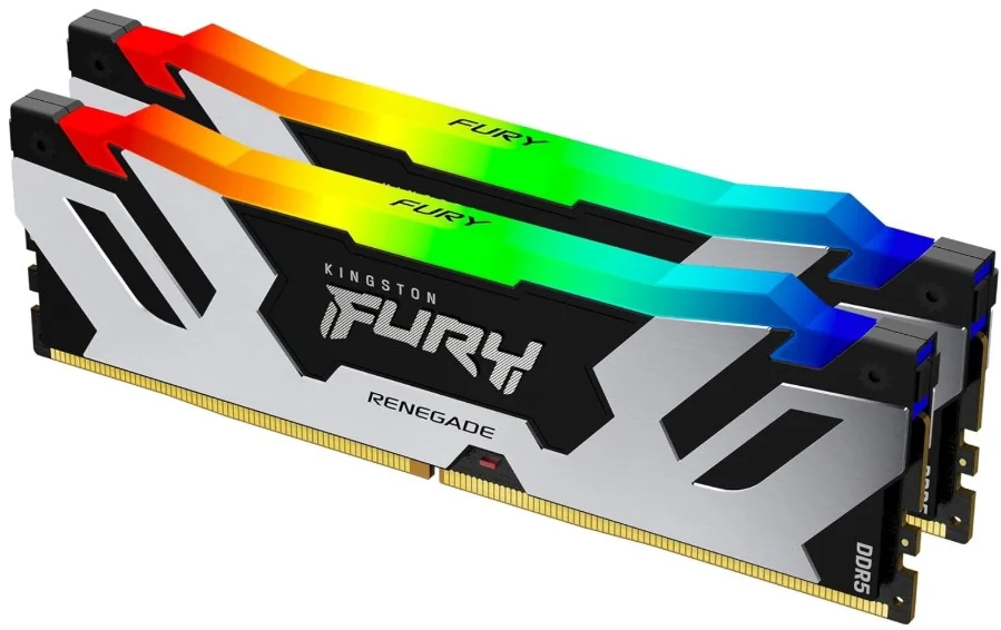 DDR5 48GB (2x24GB) PC-57600 (7200MHz) KINGSTON FURY RENEGADE RGB KF572C38RSAK2-48