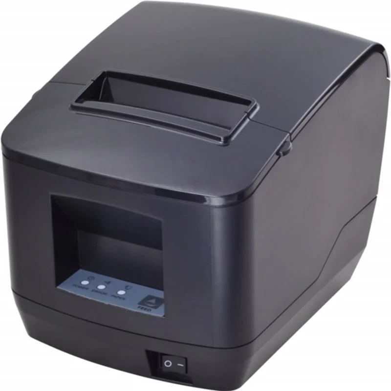 Xprinter XP-Q838L 80mm direct thermal Receipt printer USB+LAN, Black, 230mm/s, EU plug