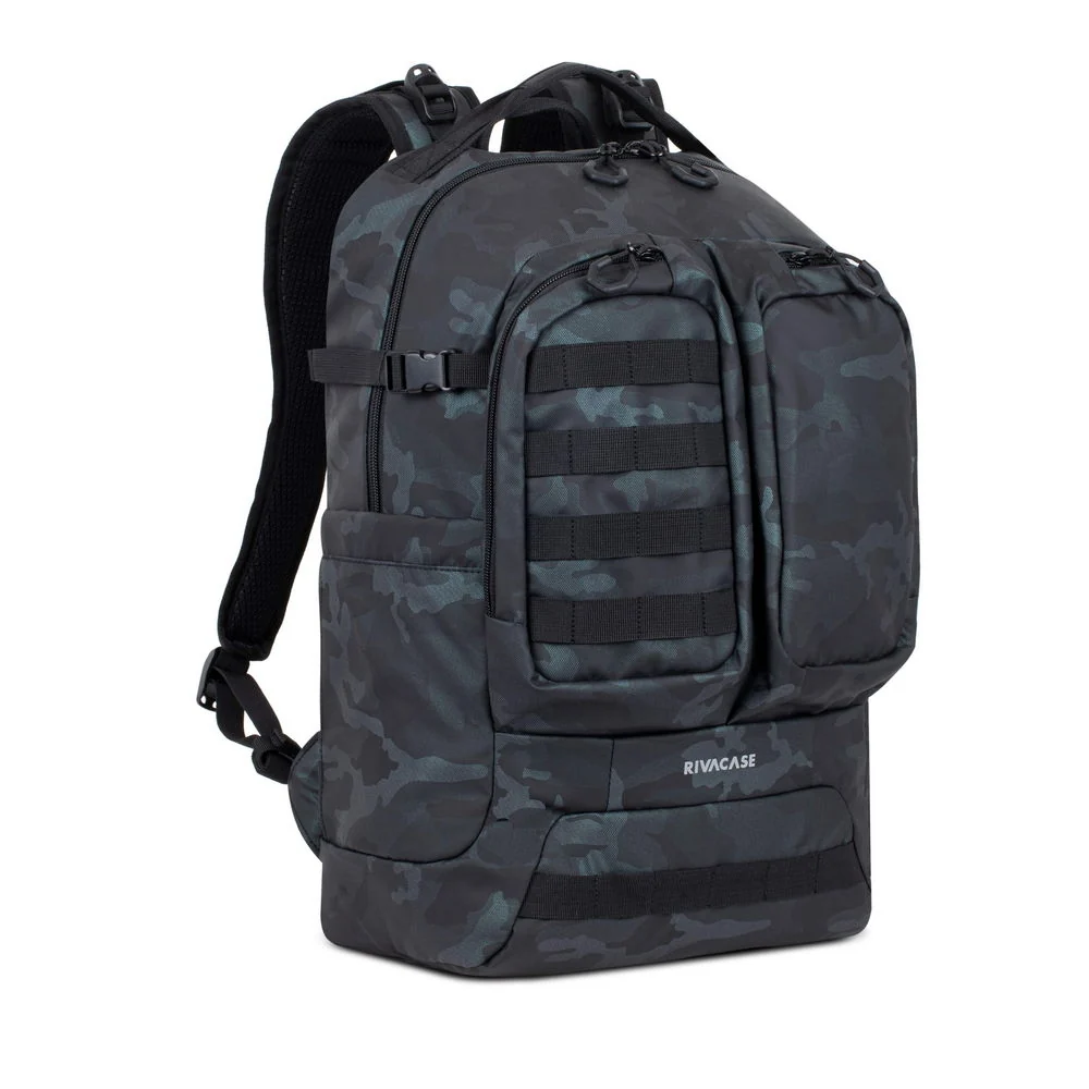 RivaCase 7661 Navy Camo 32L Backpack 17.3"