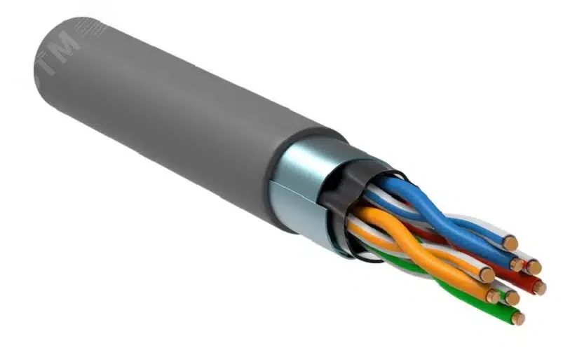 RJ- 45 Cable F/UTP-5e (8-жильный,медный,экран,уличный) АндижанКабель КСВППЭ-5е 0,52mm (305м)