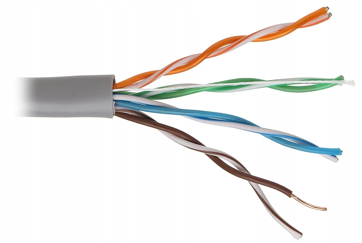 RJ- 45 Cable UTP-5e (8-жильный,медный,внутренний) HIKVISION DS-1LN5E-S Grey 0,5mm (305м)