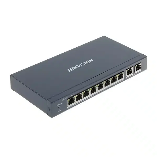 HUB Switch HIKVISION DS-3E0310P-E/M 8x10/100Mbps PoE,2x1000Mbpc,PoE budget:60W Metal