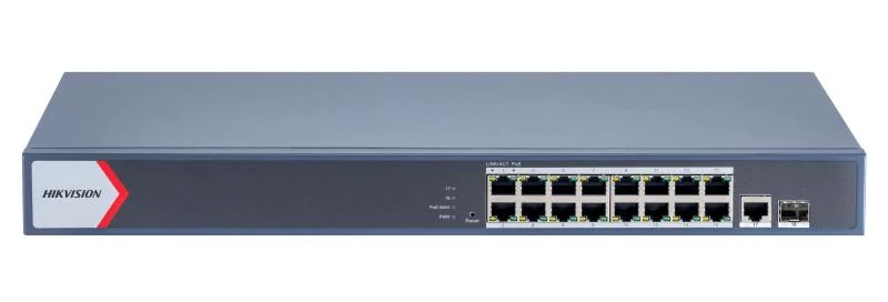HUB Switch HIKVISION DS-3E0518P-E/M(B)(STD) 16x1000Mbps PoE,2x1000 SFP,PoE budget:135W Metal