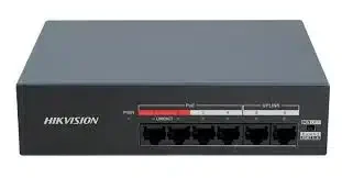 HUB Switch HIKVISION DS-XS06-P 4x10/100Mbps PoE,2x100Mbpc,PoE budget:35W Metal