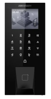 Терминал доступа HIKVISION DS-K1T807MBFWX-QRE1(O-STD) Mifare,отпечаток,пароль,bluetooth,QR,WIFI,PoE