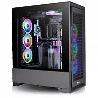 Корпус Thermaltake CTE T500 Air/Black CA-1X8-00F1WN-00, 4mm Tempered Glass x 1, E-ATX/ATX/Micro ATX/Mini ITX, USB2x3.2+1xTypeC, HD-Audio, Высота CPU куллера до 195мм, VGA до 385мм, 615x275x516мм, Без Б/П, Черный