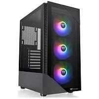 Корпус Thermaltake View 200 TG ARGB/Black CA-1X3-00M1WN-00, 3mm Tempered Glass x 1, ATXMicro ATX/Mini ITX USB2x3.0+1xTypeC, HD-Audio, Высота CPU куллера до 166мм, VGA до 330мм, 460x210x395.3мм, Без Б/П, Черный