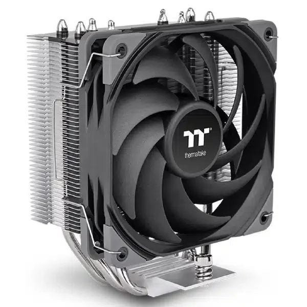 Кулер для процессора Thermaltake UX400 Black CPU Intel LGA 1851, 1700,1200,1156,115x и AMD AM5/AM4/FM2/FM1/AM3+/AM3/AM2+/AM2,TDP 240W,120мм вентилятор,700-1800 об.мин, 4pin,62.72 CFM,25 dB(A), 4 теплотрубки, Черный [CL-P149-AL12BL-A]