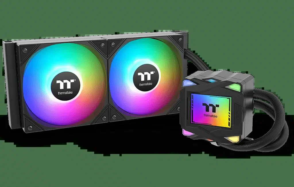 Система жидкостного охлаждения Thermaltake LA240 ARGB Sync AIO Liquid Cooler/All-In-One Liquid Cooler Sys/120 ARGB Fan x1/TDP 350W,PWM600-2500RPM/MB Sync only Intel LGA 2066/2011-3/2011/1851/1700/1200/115x and AMD AM5/AM4/AM3+/AM3/Black [CL-W457-PL12SW-A]