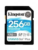 Карта памяти Secure Digital Card Kingston 256GB Canvas Go! Plus Class 10, UHS-I, U3, V30 [SDG4/256GB]