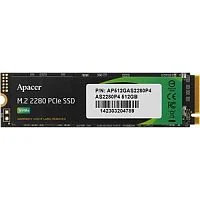Твердотельный накопитель SSD 512GB Apacer 2280M M.2 PCI-E Gen3 x4, Read/Write up 2100/1700MB/s [AP512GAS2280P4X-1]