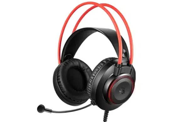 Наушники с микрофоном A4Tech Bloody G200, Black/Red, 20-20000Ghz, 100dB, 44dB(mic), mini jack 3.5 mm, 2m
