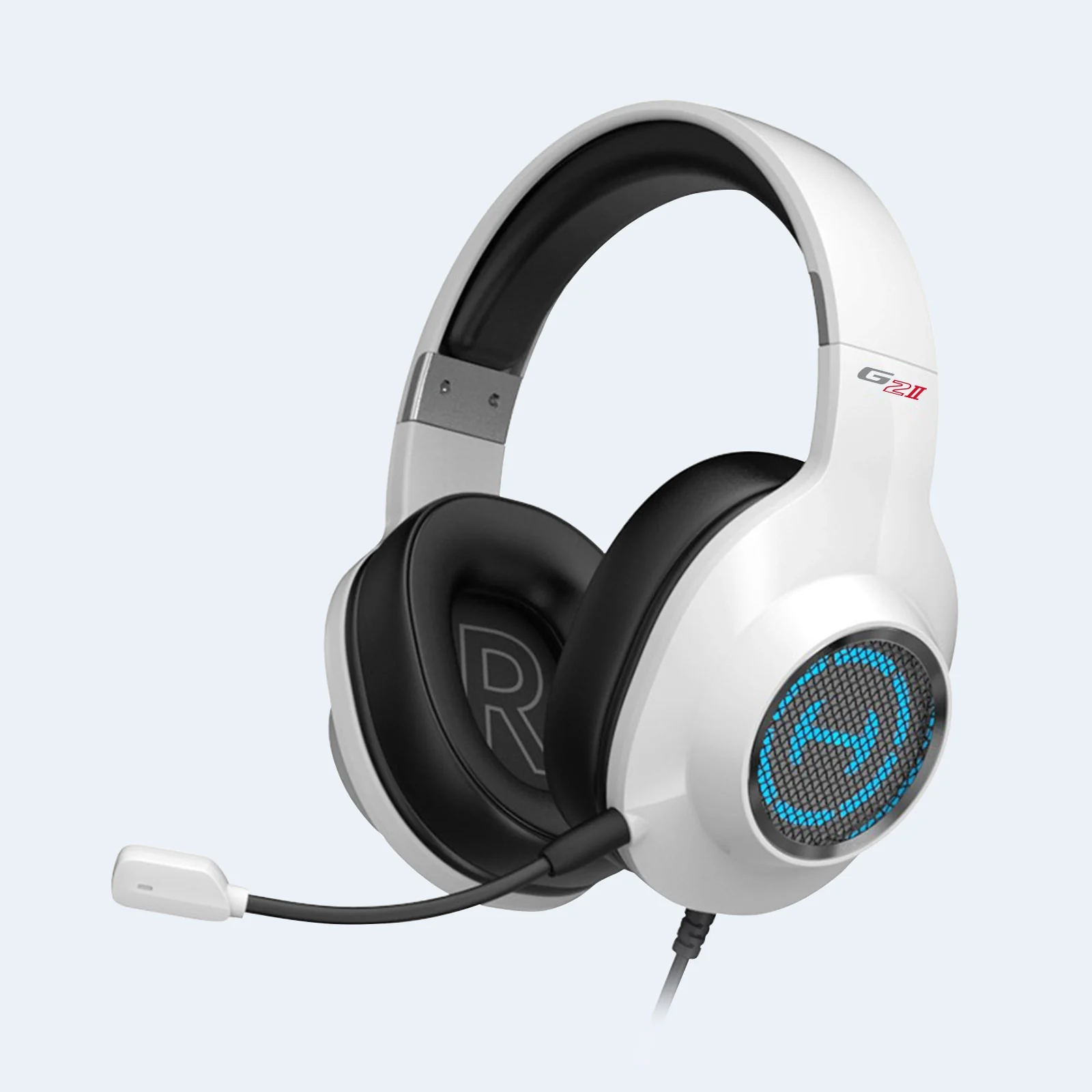 Наушники с микрофоном Edifier G2 II White охватывающие, с регулятором громкости,20-20000Hz, 7.1, USB, RGB white