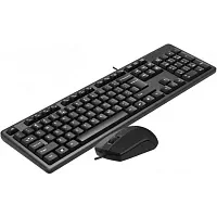 Клавиатура + Мышь A4TECH KK-3330 (KK-3+OP-330), мембранная, 104btns, 1200dpi, 4btns, waterproof, USB, 1.5 м, Черный