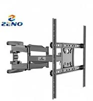Настенный кронштейн для ТВ и мониторов Kaloc Zeno P5-L400, Макс. Нагрузка-40.9 кг, Диагональ экрана от 32"до 70", Наклон-2°/+10°, Поворот 120°, до стены 58-458мм, VESA 75x75, 400x400mm, Чёрный