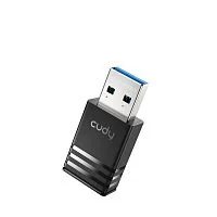 Беспроводной сетевой адаптер Wi-Fi CUDY WU900 AX900 600Mbps Wi-Fi USB Adapter, Mini Size, 600Mbps at 5GHz + 286Mbps at 2.4GHz, Nano Size, USB 2.0