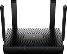 Беспроводной маршрутизатор Wi-Fi CUDY WR3000H AX3000 2.5G Dual Band Wi-Fi 6 Mesh Router, 802.11ax/ac/a/b/g/n, 2402Mbps at 5GHz + 574Mbps at 2.4GHz, 1 x 2.5G Port , 4 x 10/100/1000Mbps Ports, 4 x 5dBi fixed antennas, PPTP/L2TP/OpenVPN/WireGuard, MU-MIMO