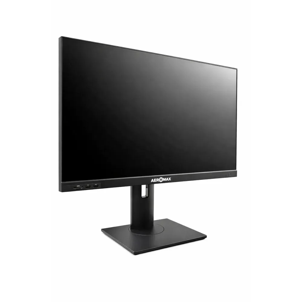 Моноблок 24" Aeromax L2431, i3-12100, 16GB SODIMM DDR4, 256GB SSD m.2 NVMe+500GB HDD, 24" FHD IPS, Type-C, WiFi, Bluetooth, VGA, WebCam, HDMI, 4xUSB, LAN, Audio, черный