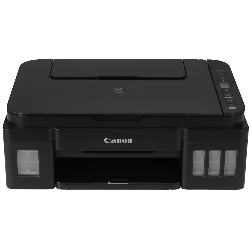 МФУ Canon PIXMA G2410 цветное струйное (принтер, копир, планшетный сканер), A4, 8,8 изобр./мин. (A4), чернила GI-490, СНПЧ, подача 100 листов, 19 сек., ЖК-экран 1,2", USB 2.0, Wi-Fi [2313C009AA]