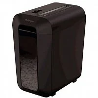 Шредер Fellowes LX65 Уровень секретности P-4, Фрагмент 4х40 мм, Подача 10 лист, Ёмкость корзины 22 л, Уничтожение скоб, скрепок, пл. карт, Чёрный