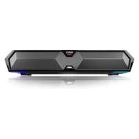 Беспроводная колонка Edifier MG300, 2.5W + 2.5W, 52mm drivers, ≥ 85dB (A), Bluetooth v5.3, USB-A 5V, USB-A Soundcard, RGB, 80Hz-20000Hz, 485mmx70mmx80mm, 0.9kg, черный