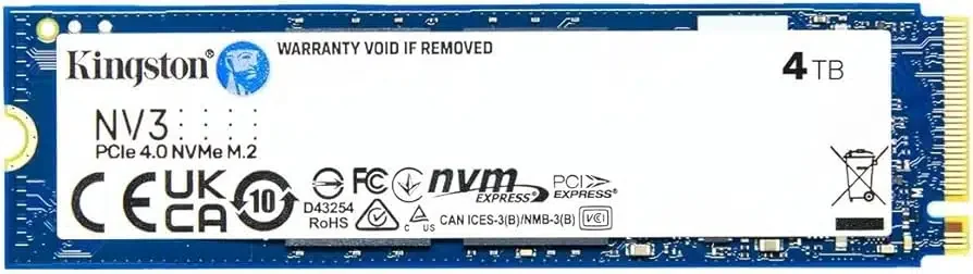 SSD KINGSTON NV3 4TB M.2 2280 PCIe 4.0 x4 NVMe 6000/5000