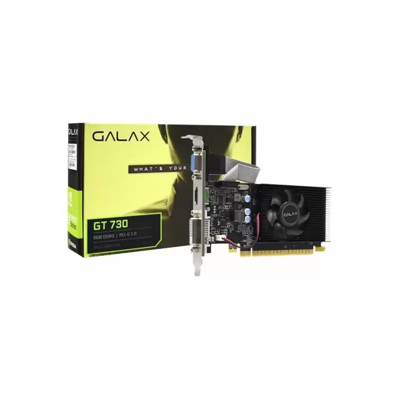 Видеокарта GT730 GALAX GeForce GT730 4GB GDDR3 128bit 901Mhz/10640Mhz VGA DVI-D HDMI [73GQF8HX00HD]