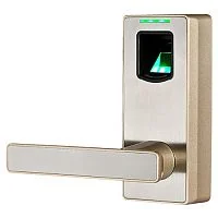 Биометрический замок ZKTECO ML10D/Left Fingerprint Lock.Left. Silver "Zinc Alloy Metal Casing User Capacity: 90 Door Thickness: 30-54mm Backset: 62 mm Color Option: Silver/Champaign gold optional