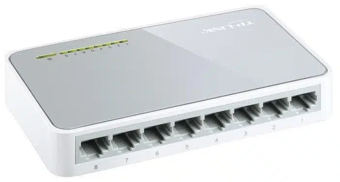 Коммутатор TP-Link TL-SF1008D, Миниатюрный, 8 портов 10/100M RJ45, Корпус пластик