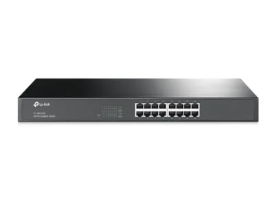Коммутатор TP-Link TL-SG1016, 19-дюймовый стоечный, 16 портов 10/100/1000M RJ45, Корпус металл, 1U