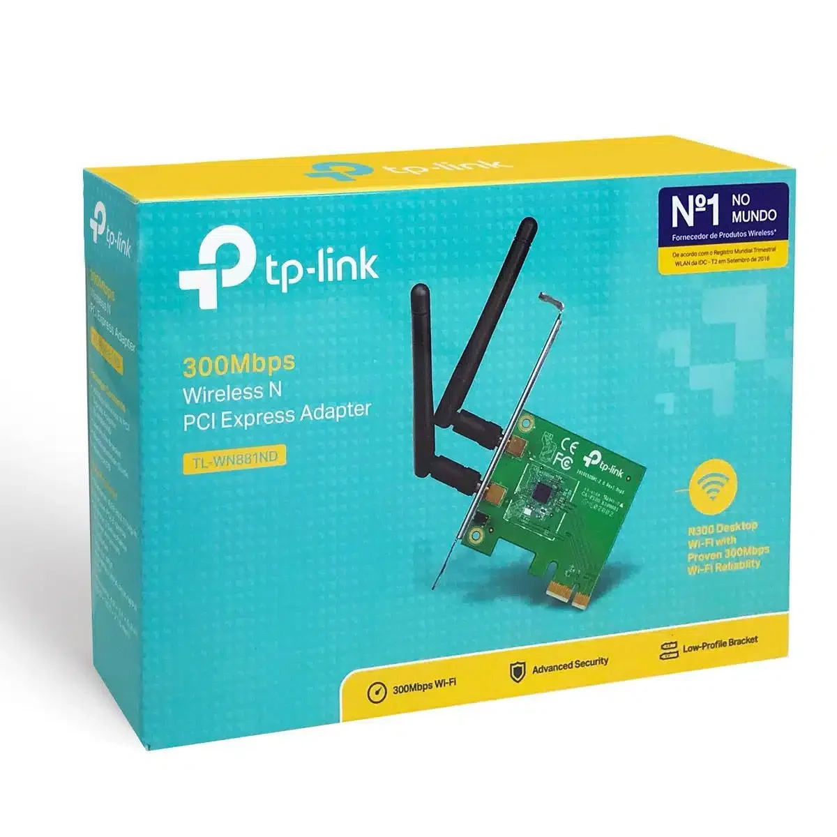 Сетевая карта TP-Link TL-WN881ND, Беспроводная, 300M, PCIe