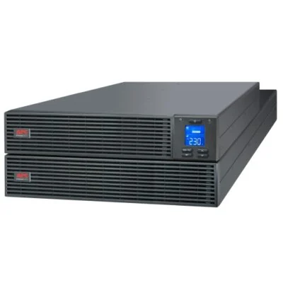 Источник бесперебойного питания APC Easy UPS SRV6KRIRK, Комплект: SRVPM6KRI-1шт, SRVRK1-1шт, SRV192RBP-7A-1шт, SRVRK2 -1шт, Онлайн, Мощность 6000ВА/6000Вт, Стоечный 4U, 230В, Вых:клеммная колодка, Intelligent Card Slot, LCD, W/ Rail Kit, Чёрный