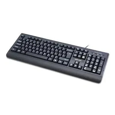 Клавиатура Delux DLK-6010UB, USB, Кол-во стандартных клавиш 104, Размер: 449,9*161,84*24,9 мм., Длина кабеля 1,4 метра, Анг/Рус/Каз, Защита от случайного пролива воды/кофе, Чёрный