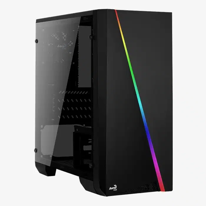 Компьютерный корпус Aerocool Mini Cylon, Micro ATX/mini-ITX, USB 1*3.0/1*2.0, HD-Audio+Mic, Кулер 8см, Высота процессорного кулера 147 мм, Длина VGA до 300мм, 2*3.5"/3*2.5", Толщина 0,5мм, 354x175x338мм, Без Б/П, Чёрный