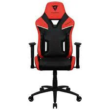 Gaming Chair ThunderX3 TC5 EMBER RED 3D Armrest 65mm wheels PVC Leather