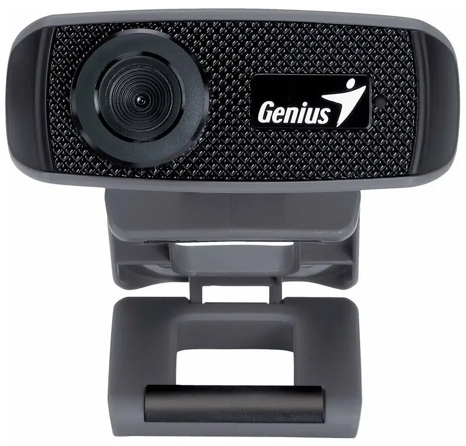 Веб-Камера Genius FaceCam 1000X, USB 2.0, 1280x720, 1.0Mpx, Микрофон, Крепление: зажим, Чёрный