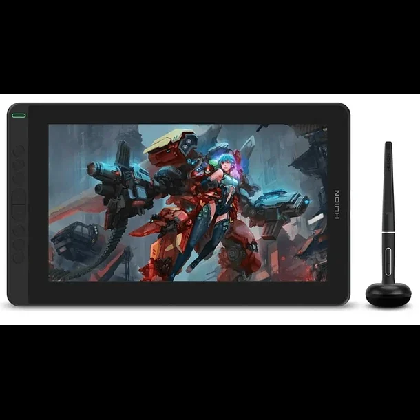 Графический планшет/монитор Huion Kamvas 13, 13.3", Разрешение 1920х1080, Яркость 220cd/m2, Матрица IPS, 5080 lpi, Чувствительность к нажатию 8192, Интерфейс USB-C, Рабочая область 293,76*165,24 мм., Чёрный